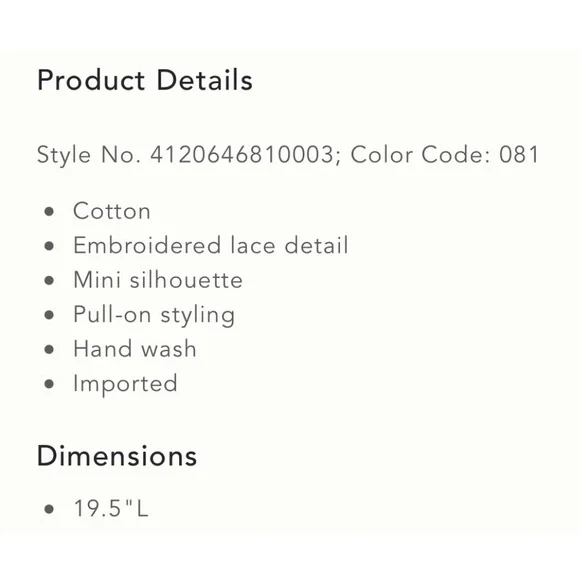 Anthropologie Embroidered Lace Skirt Black NWT Size XL - Picture 12 of 12